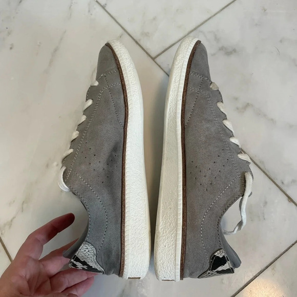 Dr Scholl’s sweet kicks gray suede & snakeskin support comfort sneakers size 8.5 - Picture 7 of 10